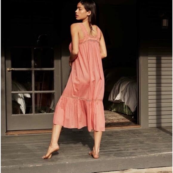 DOEN Seville Nightgown in Summer Mirage Midi Dress XS - Picture 2 of 11